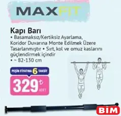 MAXFİT KAPI BARI fiyat ve kampanya bilgisi